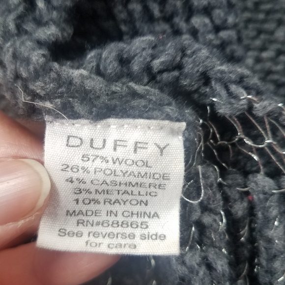 Duffy Gray Knit Wool Cashmere Blend Sweater - Picture 12 of 13